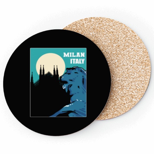Milan Italy Tourist Gift Coasters