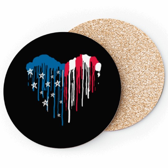 "USA: Land of the Free, Home of the Brave" Coasters