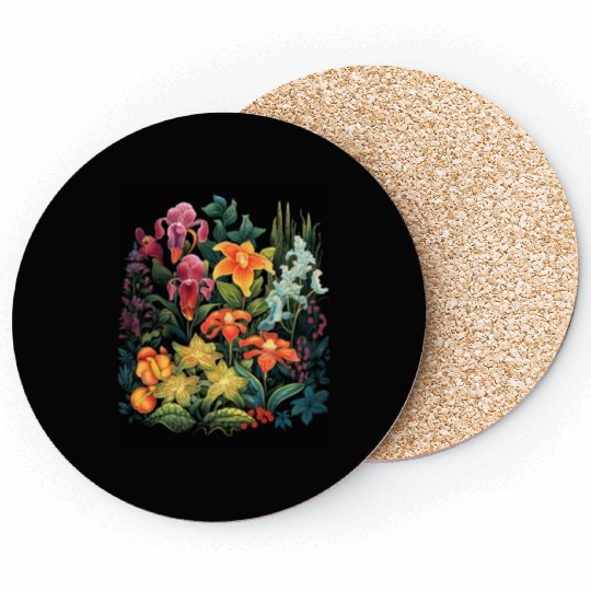 Orchids Flowers Garden Blossom Orchid Lover Coasters