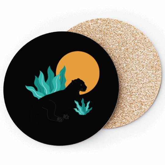 Sunday Chillout With Black Panther Coasters