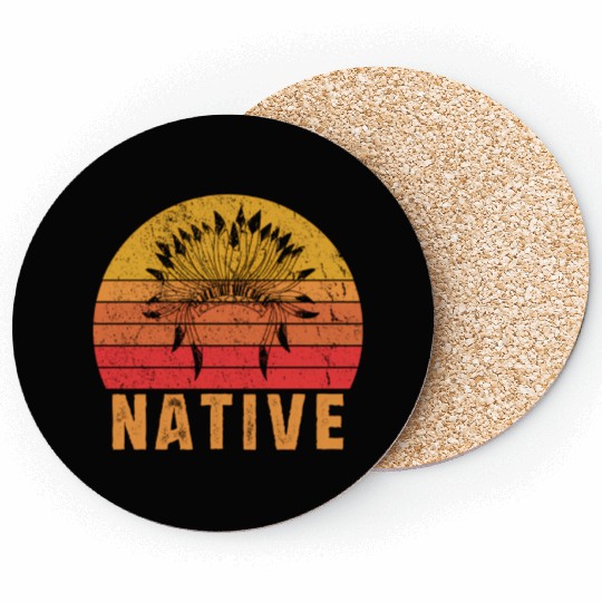 Native American Pride Native Indian Coasters
