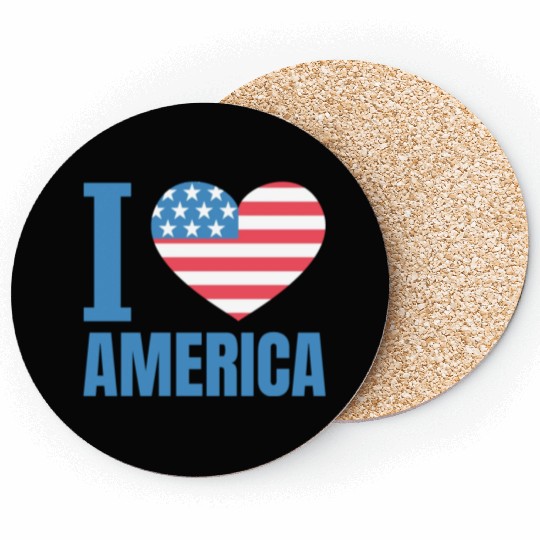 I Love America Coasters