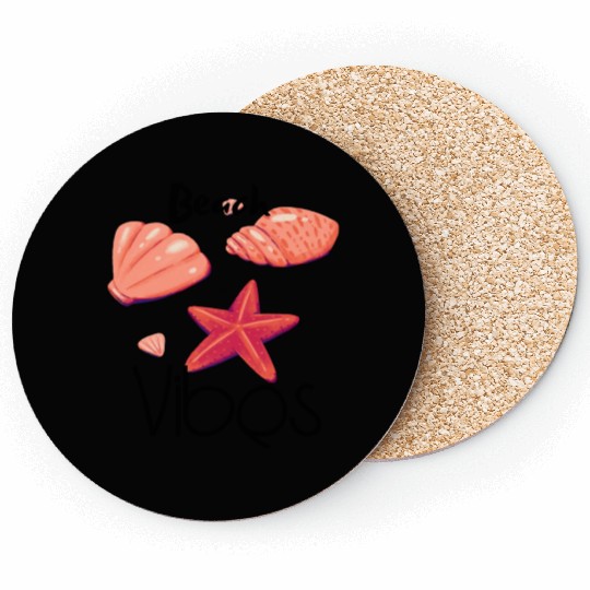 "Beach Vibes Coasters: Embrace the Sun and Sand!"