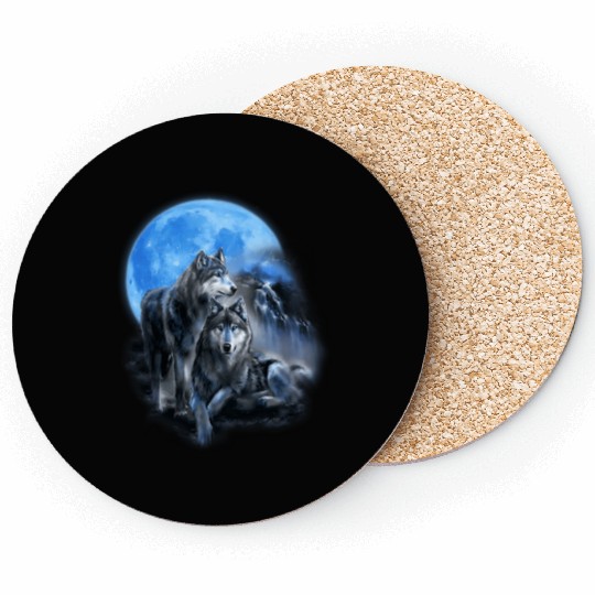 The Mountain Men'S Wolfs Lookout Native American Coasters