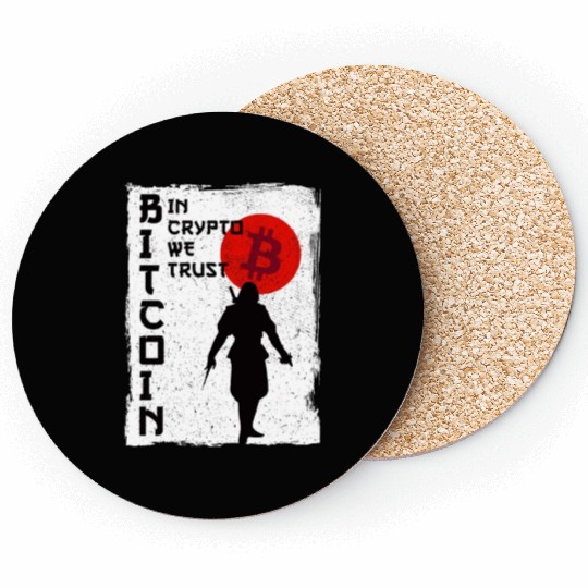 In Crypto We Trust Samurai Coasters