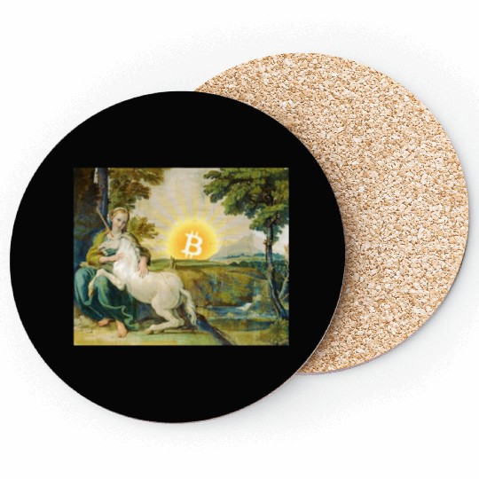 Bitcoin Unicorn Coasters