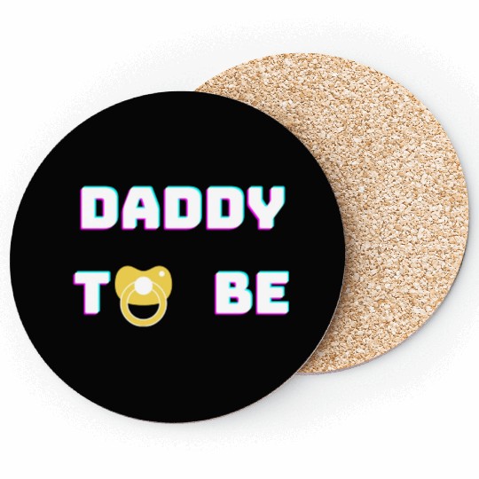 Daddy To Be green Coasters