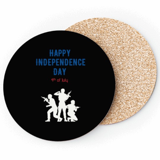Happy independence day Coasters