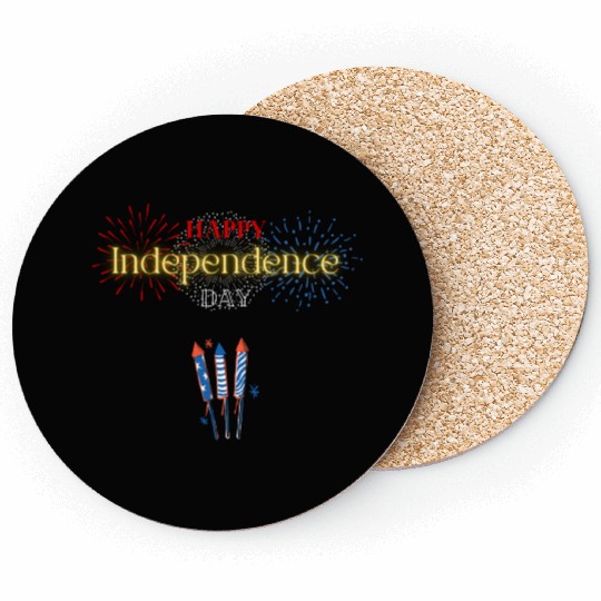 Happy independence day Coasters