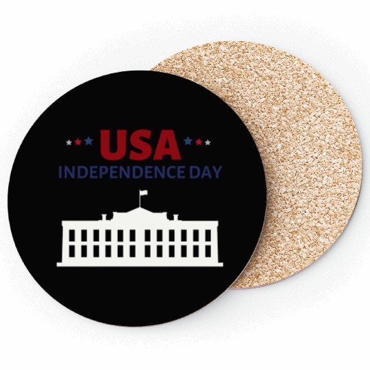 Happy independence day Coasters