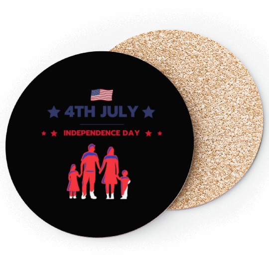 Happy independence day Coasters