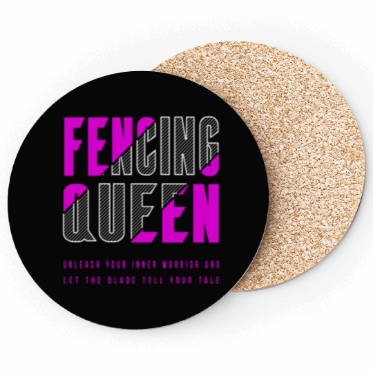 Fencing Queen Coasters