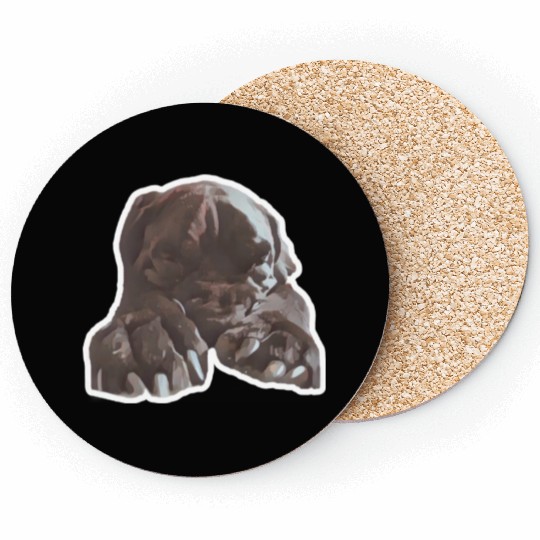 Cane corso in its natural sleeping environment Coasters