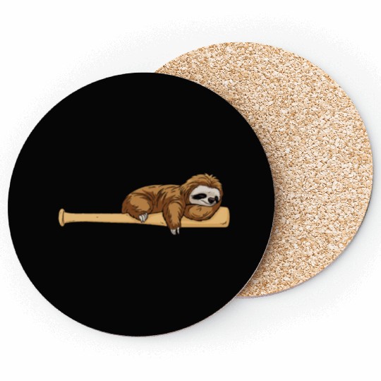 Sloth Cute Sloth Baseball Coasters