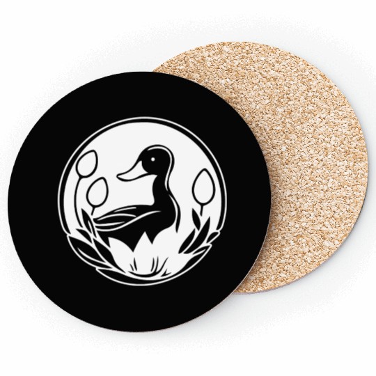 Duck Bird Nature Pond Coasters