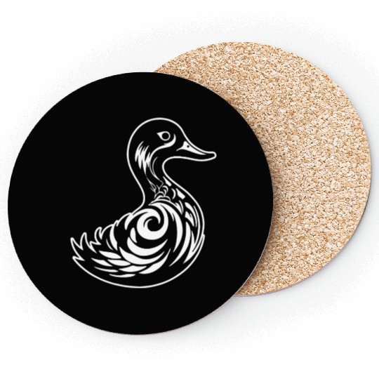 Duck Bird Nature Pond Coasters