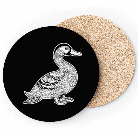 Duck Bird Nature Pond Coasters