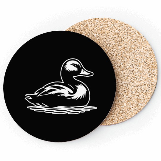 Duck Bird Nature Pond Coasters