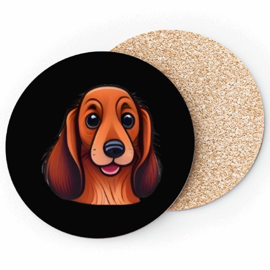 Sweet Dachshund Coasters