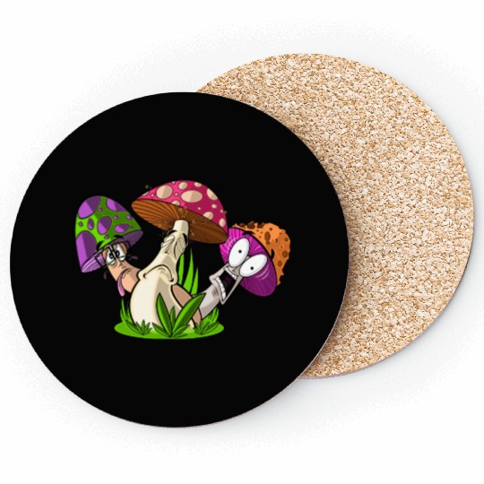 Mushroom Friends Coasters