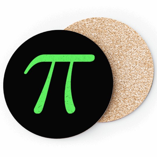 Pi Screaming Green Coasters
