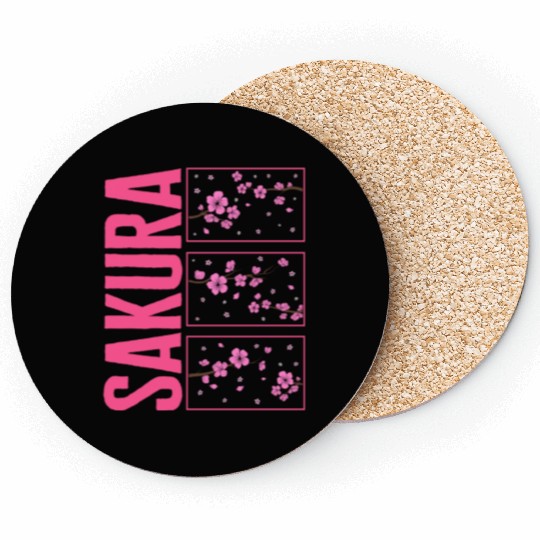 Cherry Blossom Coasters, Sakura Kawaii Pop Culture
