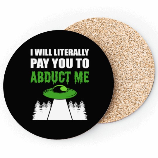 Abduct Me Joker Gift Coasters