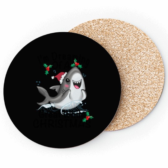 Great White Christmas Coasters