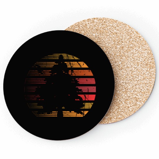 Sun Minimalist Pine Tree Coasters