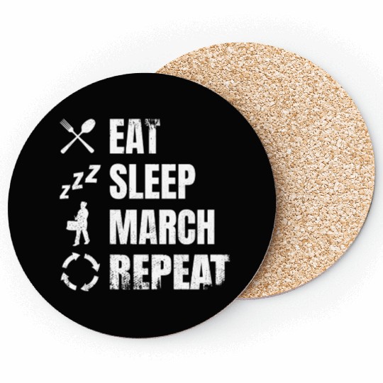 Drummer Daily Routine Coasters