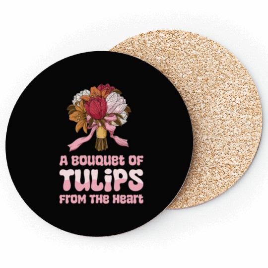 Tulip Gardening Cute Coasters