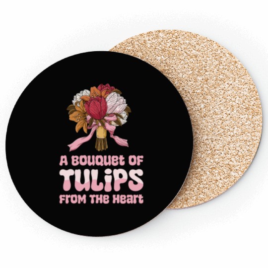Tulip Gardening Cute Coasters