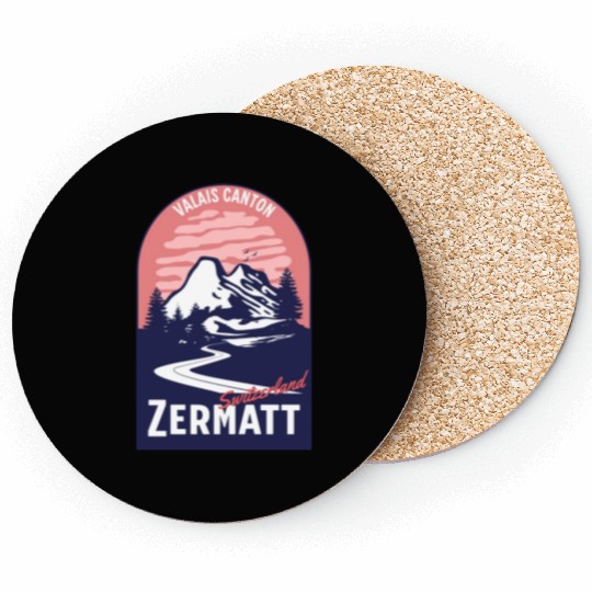 Valais Canton Zermatt Switzerland Coasters