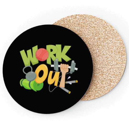 Workout Equipment Fitness Gym Coasters