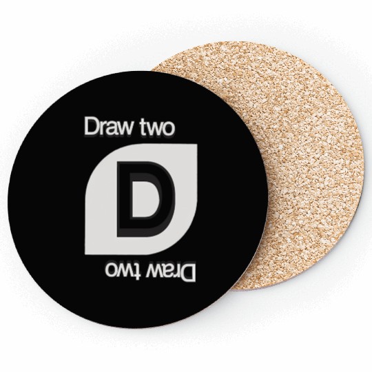 Uno Draw Two Card Coasters