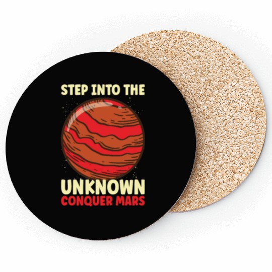 Mars Explore Astronaut Astronomy Solar System Coasters