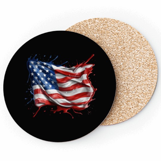 American Flag Coasters