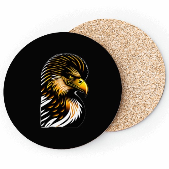 eagle logo"Strength and Freedom: The Eagle's Embra Coasters