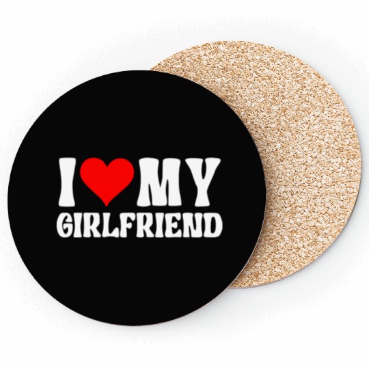 I Love My Girlfriend - I Heart My Girlfriend Class Coasters