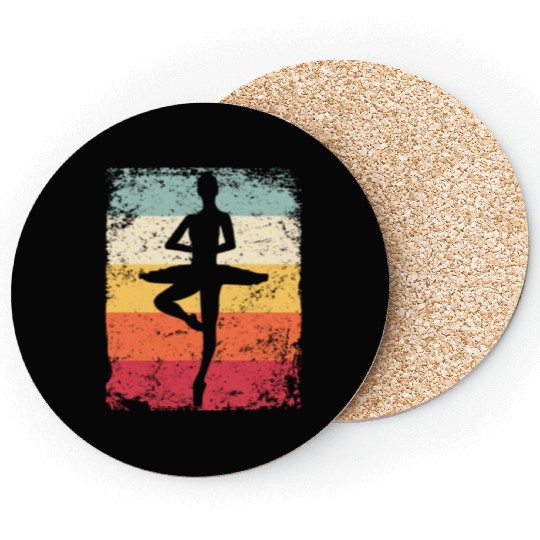 Ballet Dancer Vintage Woman Ballerina Coasters