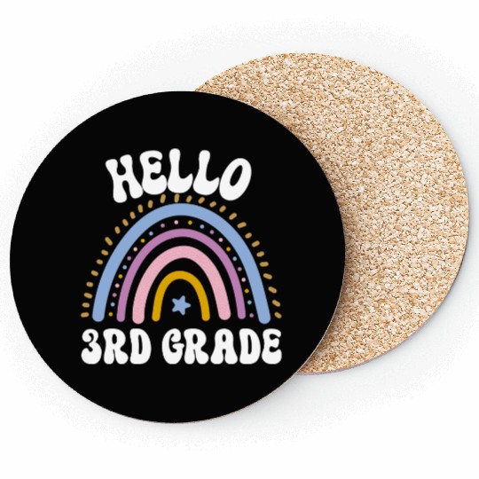Hello 3rd grade, back to school Coasters