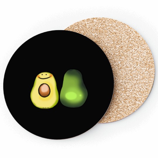 Cute Green Avocado Coasters