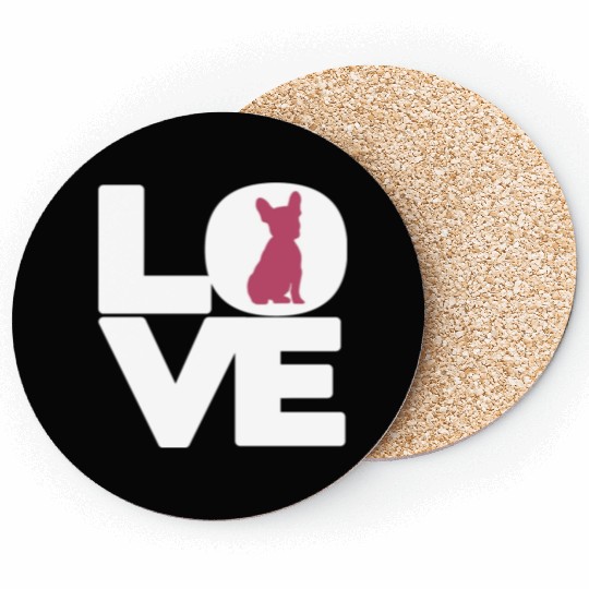 French Bulldog Mom Lover Funny Cute Frenchie Coasters