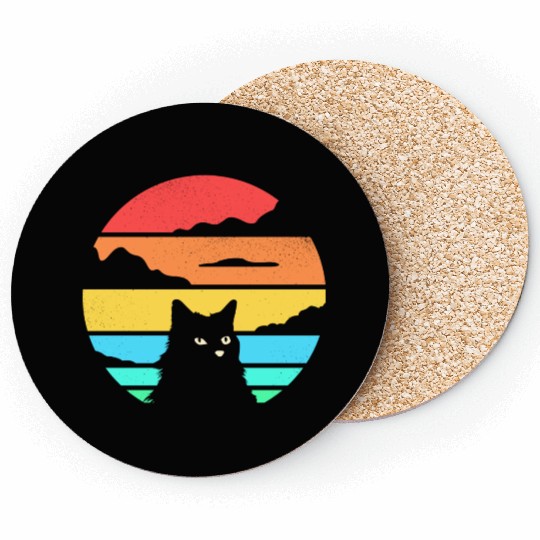 Retro Cat Coasters