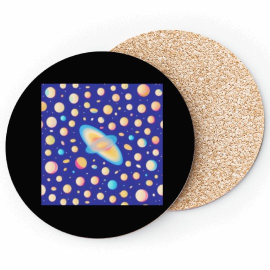 Galaxy nebula art Coasters