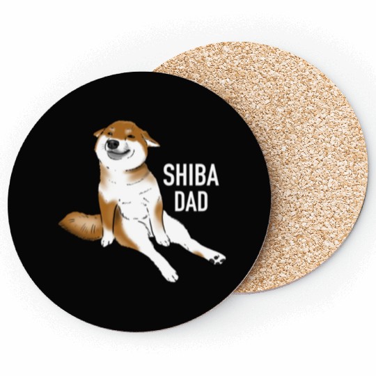 Shiba Inu Dad Shiba Dad Shiba Lovers Coasters