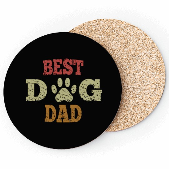 Best Dog Dad Coasters
