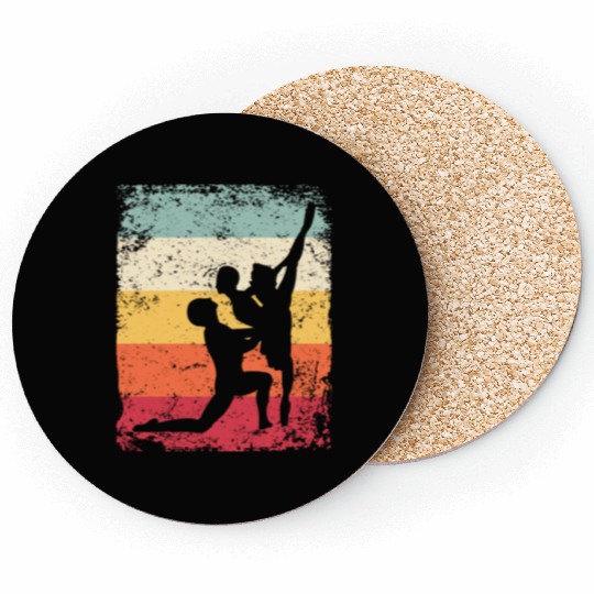 Ballet Dance Couple Vintage Ballerina Coasters