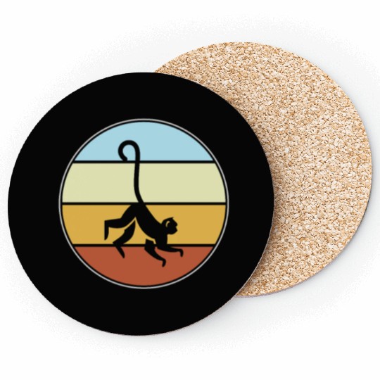 monkey retro Coasters