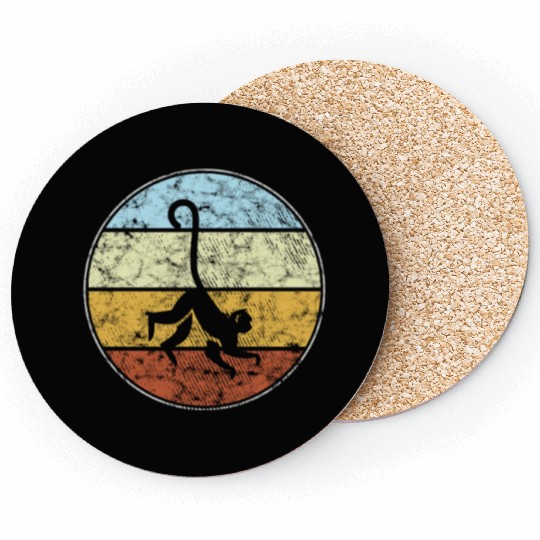 monkey retro Coasters